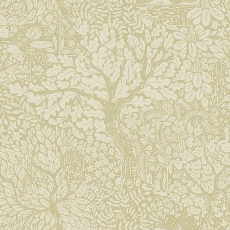 Manhattan Comfort Lisieux Olle Sage Forest Sanctuary 33 ft L X 209 in W Wallpaper BR4080-83108